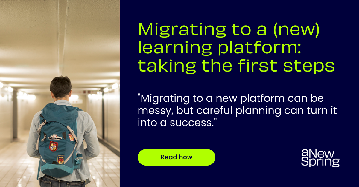 Migrating To A New Learning Platform Taking The First Steps In Your Successful Journey Migrating To A New Learning Platform Taking The First Steps In Your Successful Journey