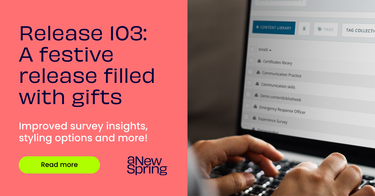 Release 103: A festive release filled with gifts | aNewSpring